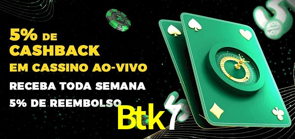 Promoções do cassino ao Vivo Btk7